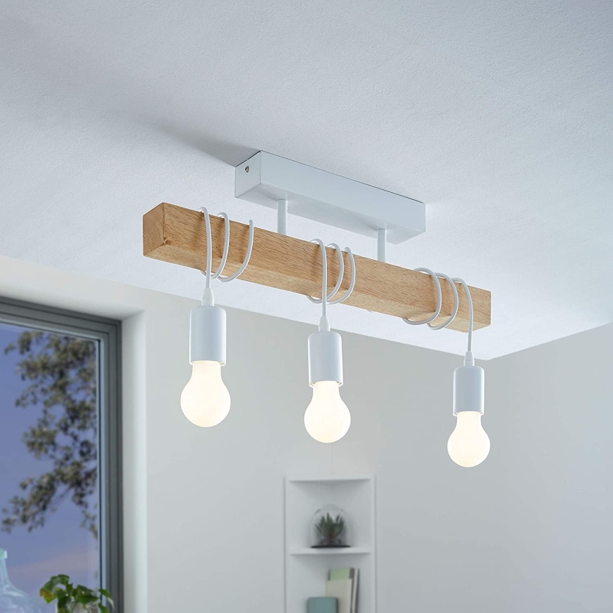 Eglo - Fastmonteret lysekrone TOWNSHEND 3xE27/60W/230V