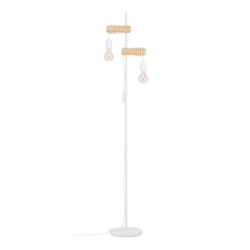 Eglo - Gulvlampe TOWNSHEND 2xE27/10W/230V