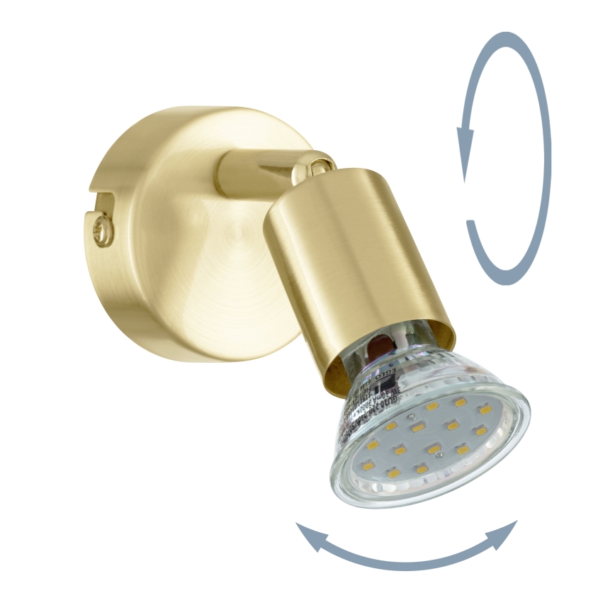Eglo - LED vægspot 1xGU10/2,8W/230V 3000K guldfarvet
