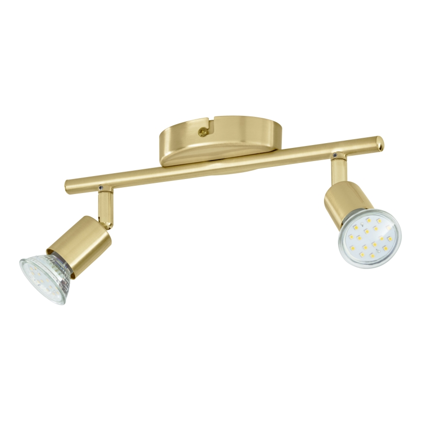 Eglo - LED spotlampe 2xGU10/2,8W/230V 3000K guldfarvet
