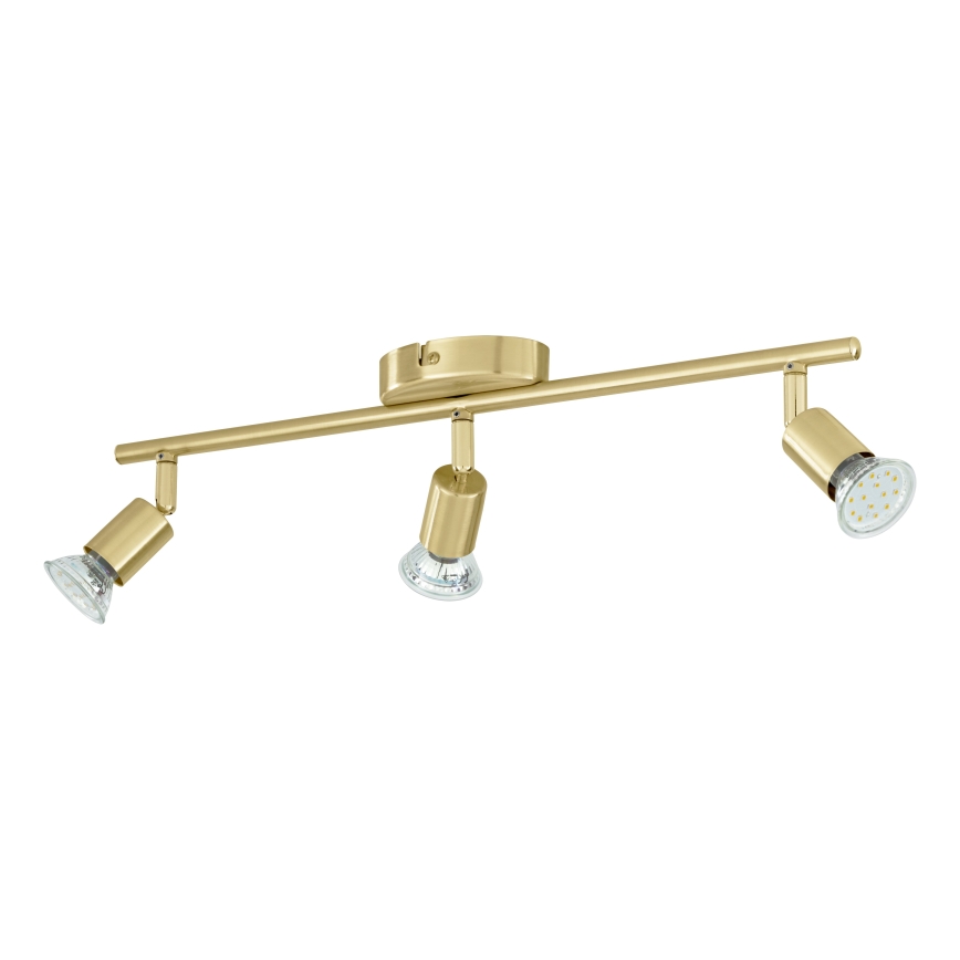 Eglo - LED spotlampe 3xGU10/2,8W/230V 3000K guldfarvet