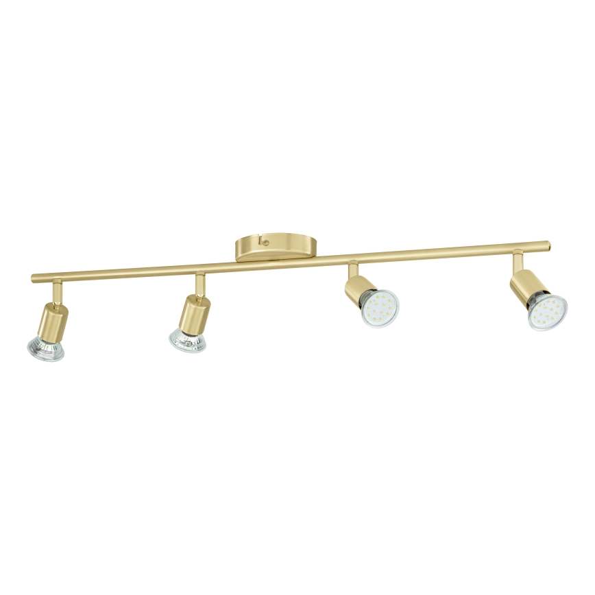 Eglo - LED spotlampe 4xGU10/2,8W/230V 3000K guldfarvet