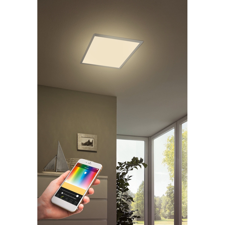Eglo 33204 - LED lampe m. RGBW-farver dæmpbar SALOBRENA-C LED/34W/230V 2700-6500K + fjernbetjening