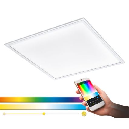 Eglo 33204 - LED lampe m. RGBW-farver dæmpbar SALOBRENA-C LED/34W/230V 2700-6500K + fjernbetjening