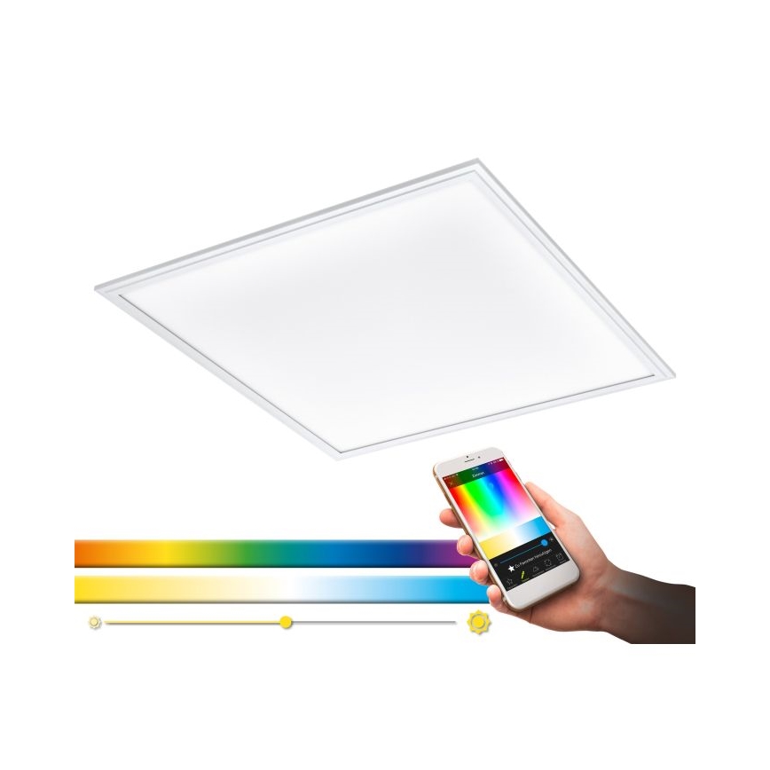 Eglo 33204 - LED lampe m. RGBW-farver dæmpbar SALOBRENA-C LED/34W/230V 2700-6500K + fjernbetjening