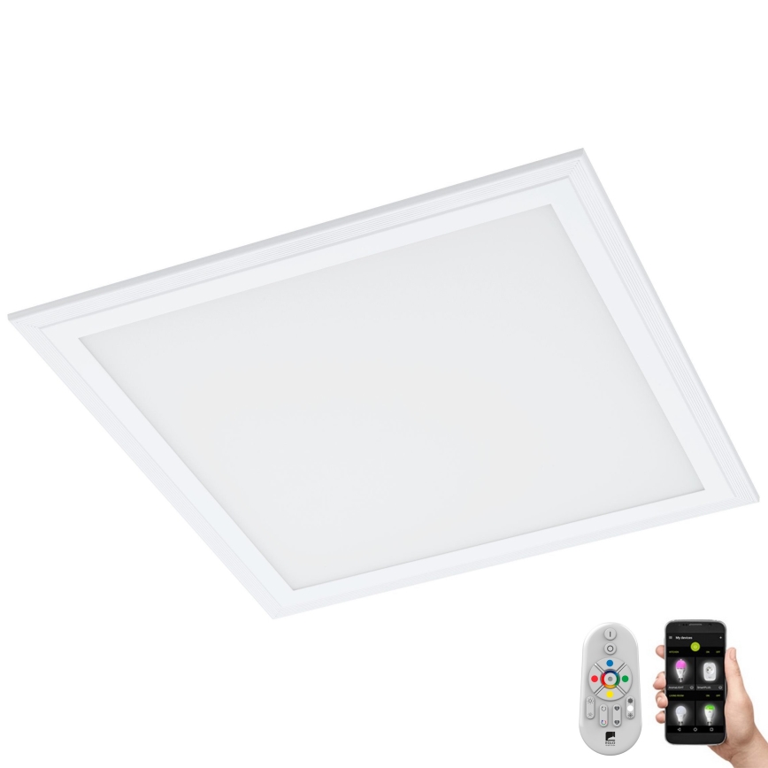 Eglo 33206 - Loftlampe m. RGBW-farver dæmpbar SALOBRENA-C LED/16W/230V + fjernbetjening