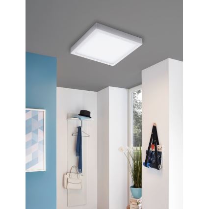 Eglo 33209 - LED RGBW dæmpbar loftlampe FUEVA-C LED/21W/230V 2700-6500K 30x30 cm hvid