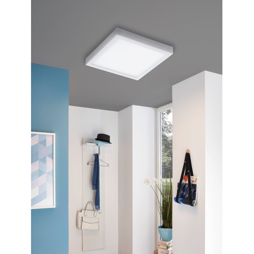 Eglo 33209 - LED RGBW dæmpbar loftlampe FUEVA-C LED/21W/230V 2700-6500K 30x30 cm hvid