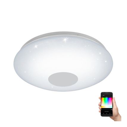 Eglo 33218 - LED loftlampe m. RGBW-farver dæmpbar VOLTAGO-C LED/17W/230V 2700-6500K diameter 38 cm