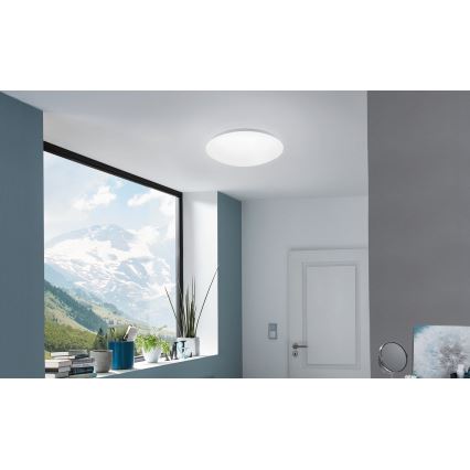 Eglo 33219 - LED RGBW dæmpbar loftlampe GIRON-C LED/17W/230V Ø 30 cm hvid