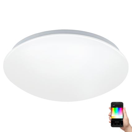 Eglo 33219 - LED RGBW dæmpbar loftlampe GIRON-C LED/17W/230V Ø 30 cm hvid