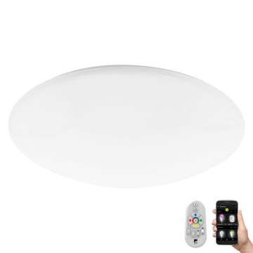 Eglo 33221 - LED loftlampe m. RGBW-farver dæmpbar TOTARI LED/34W/230V + fjernbetjening