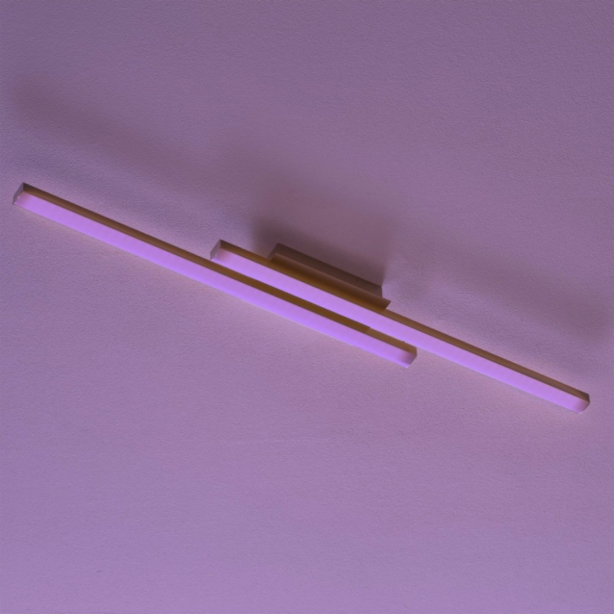 Eglo 33229 - LED RGBW dæmpbar overflademonteret loftlampe FRAIOLI-C LED/34W/230V 2700–6500K mat krom