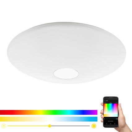 Eglo 33271 - LED loftlampe m. RGBW-farver dæmpbar TOTARI-C LED/34W/230V diameter 60 cm + fjernbetjening