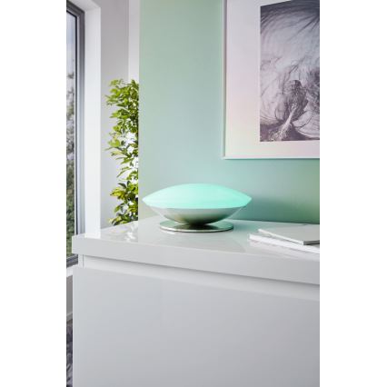 Eglo 33324 - FRATTINA-C LED RGBW dæmpbar bordlampe LED/18W/230V mat krom