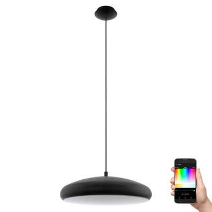 Eglo 33328 - LED pendel m. RGBW-farver dæmpbar RIODEVA-C LED/27W/230V 2700-6500K sort