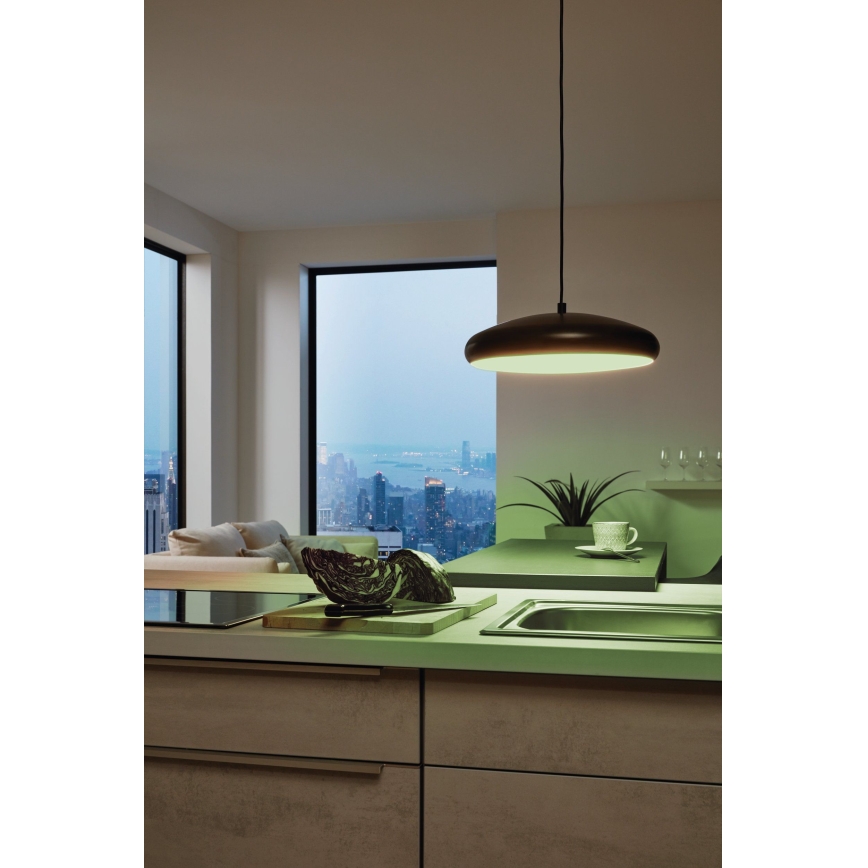 Eglo 33328 - LED pendel m. RGBW-farver dæmpbar RIODEVA-C LED/27W/230V 2700-6500K sort