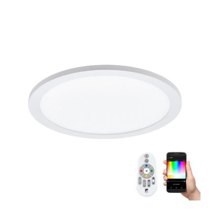 Eglo 33341 - SARSINA-C LED RGBW dæmpbar loftlampe LED/16W/230V 2700-6500K Ø 30 cm + fjernbetjening