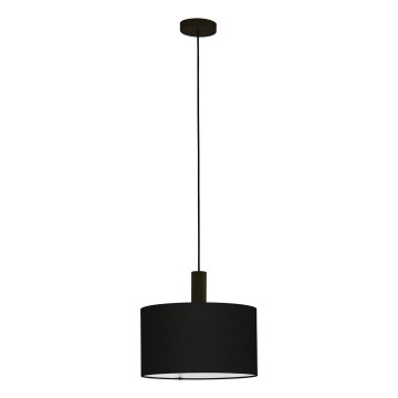 Eglo 33354 - Pendel på ledning AMANI 1xE27/60W/230V Ø 38 cm sort