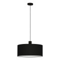Eglo 33355 - Pendel på kabel AMANI 1xE27/60W/230V Ø 53 cm sort