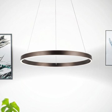 Eglo 33483 - LED-pendel på kabel ALCAZABA 2xLED/18W/230V 3000K Ø 55 cm bronzefarvet
