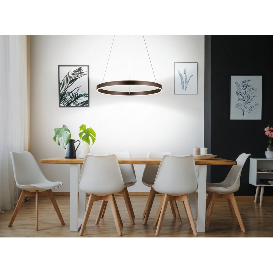 Eglo 33483 - LED-pendel på kabel ALCAZABA 2xLED/18W/230V 3000K Ø 55 cm bronzefarvet