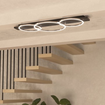 Eglo 33488 - LED loftlampe BOYAL 2xLED/12W/230V + LED/12W sort