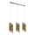 Eglo 33549 - Lysekrone i en snor AGREDA 3xE27/40W/230V