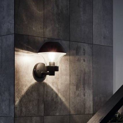 Eglo 33567 - Dæmpbar LED udendørs vægarmatur VERLUCCA-C 1xE27/9W/230V IP44