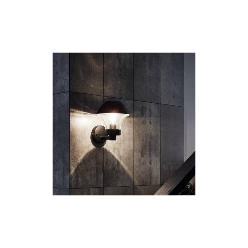 Eglo 33567 - Dæmpbar LED udendørs vægarmatur VERLUCCA-C 1xE27/9W/230V IP44