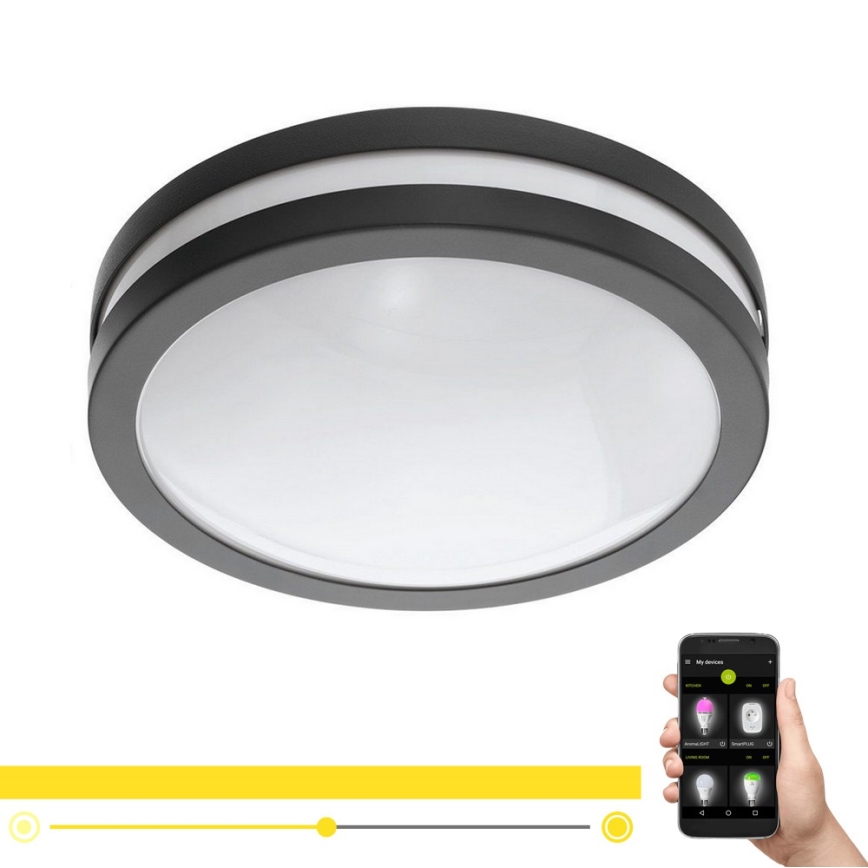 Eglo 33571 - LED Dæmpbart badeværelseslampe LOCANA-C LED/14W/230V IP44 sort