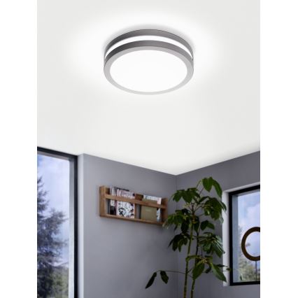 Eglo 33572 - LED Dæmpbart badeværelseslampe LOCANA-C LED/14W/230V IP44 sølv