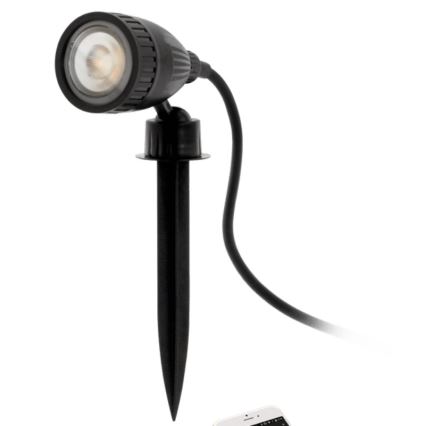 Eglo 33579 - LED RGBW udendørslampe NEMA-C 1xGU10/5W/230V IP44 sort