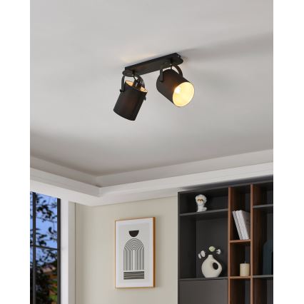 Eglo 33646 - VILLABATE spotlampe 2xE27/10W/230V