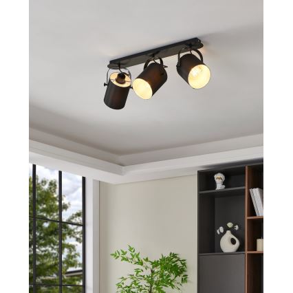 Eglo 33647 - Loftspot VILLABATE 3xE27/10W/230V