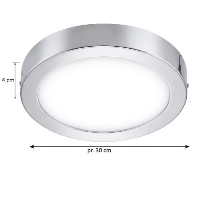 Eglo 33667 - LED RGBW Dæmpbar loftlampe til badeværelse FUEVA-C LED21W/230V Ø 30 cm IP44