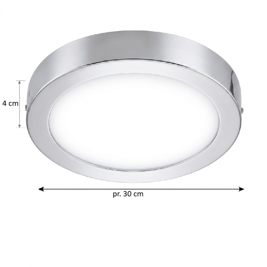 Eglo 33667 - LED RGBW Dæmpbar loftlampe til badeværelse FUEVA-C LED21W/230V Ø 30 cm IP44
