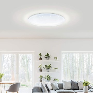 Eglo 33669 - LED loftlampe m. RGBW-farver dæmpbar TOTARI-C LED/43W/230V 2700-6500K hvid + fjernbetjening