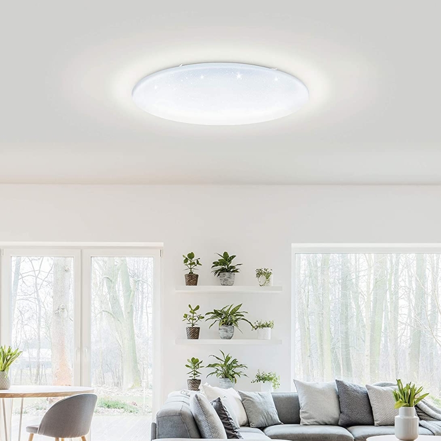 Eglo 33669 - LED loftlampe m. RGBW-farver dæmpbar TOTARI-C LED/43W/230V 2700-6500K hvid + fjernbetjening