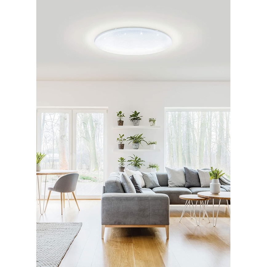 Eglo 33669 - LED loftlampe m. RGBW-farver dæmpbar TOTARI-C LED/43W/230V 2700-6500K hvid + fjernbetjening