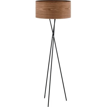 Eglo 33705 - Gulvlampe CANNAFESCA 1xE27/60W/230V brun/sort