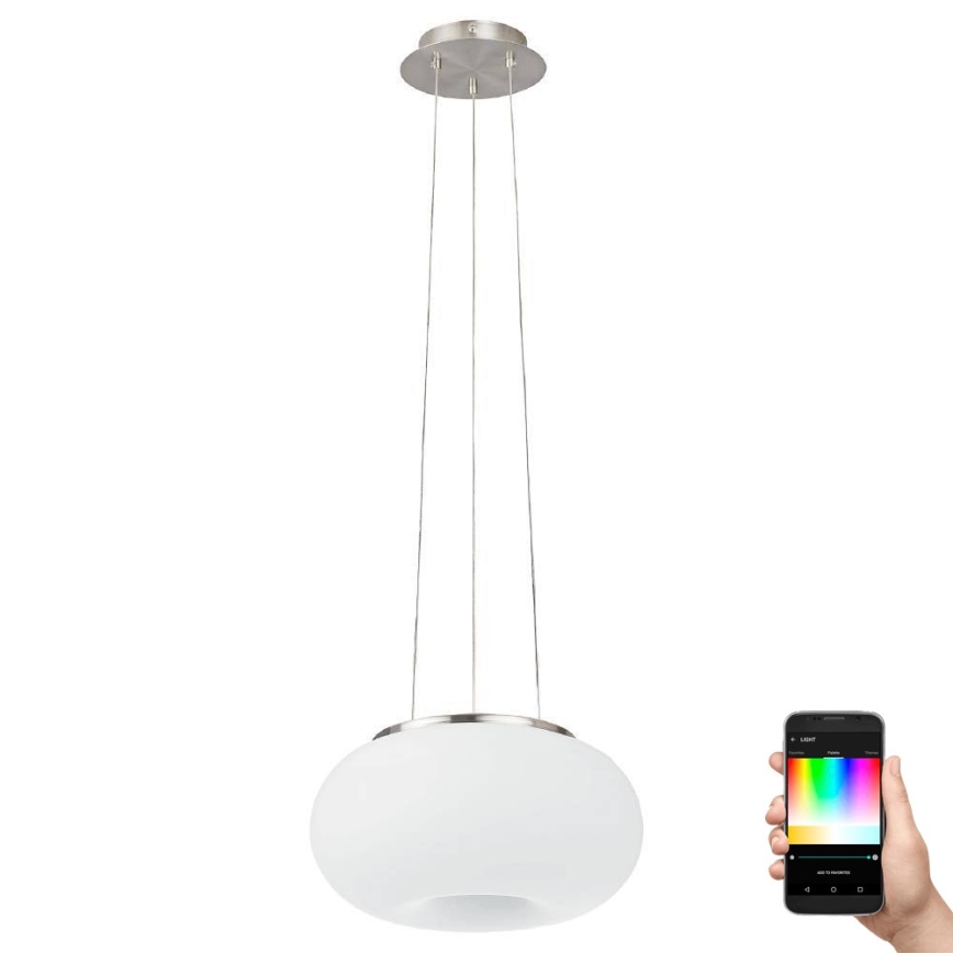 Eglo 33766 - LED pendel m. RGBW-farver dæmpbar OPTICA-C LED/22W/230V 2700-6500K diameter 37,5 cm