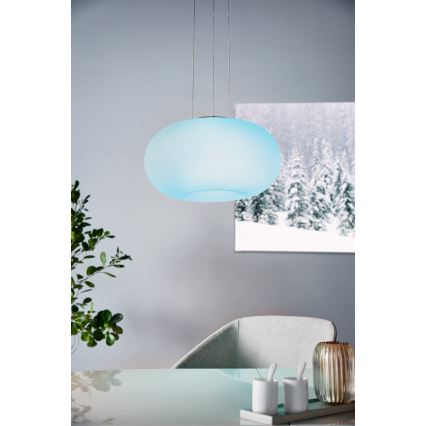 Eglo 33766 - LED pendel m. RGBW-farver dæmpbar OPTICA-C LED/22W/230V 2700-6500K diameter 37,5 cm