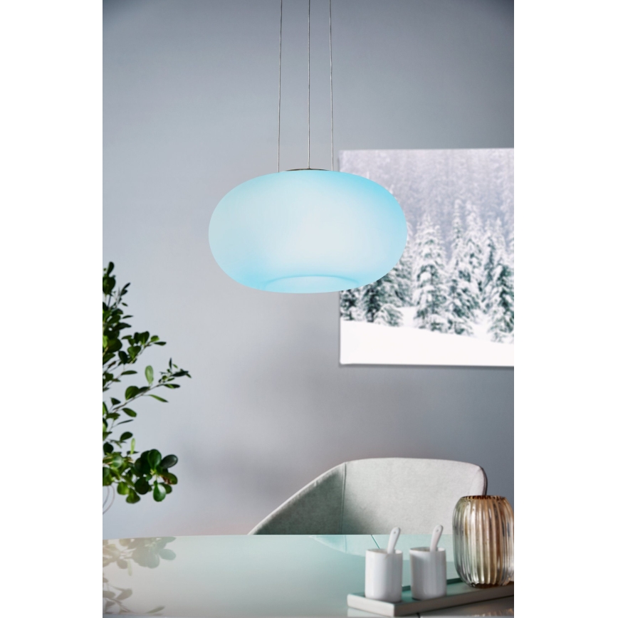 Eglo 33766 - LED pendel m. RGBW-farver dæmpbar OPTICA-C LED/22W/230V 2700-6500K diameter 37,5 cm