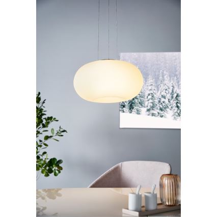 Eglo 33766 - LED pendel m. RGBW-farver dæmpbar OPTICA-C LED/22W/230V 2700-6500K diameter 37,5 cm