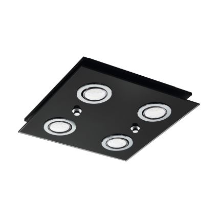 Eglo - LED loftlampe 4xGU10/2,8W/230V 3000K sort