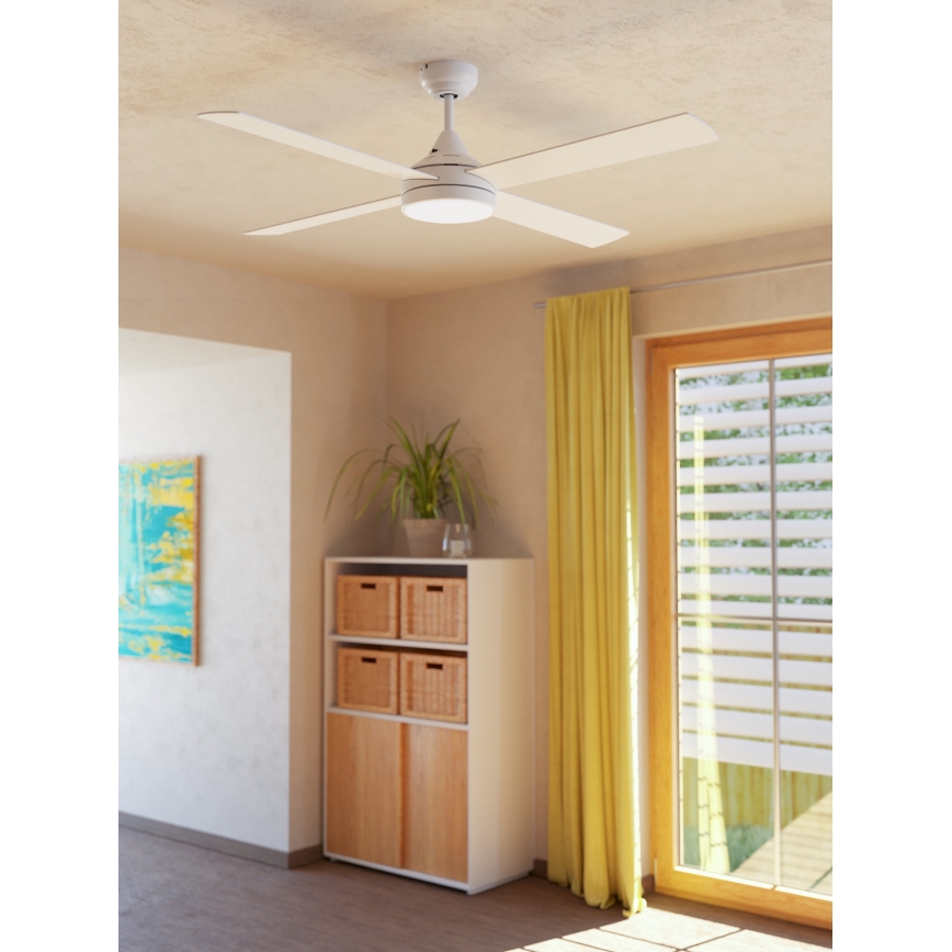 Eglo - LED loftventilator LED/20W/230V 3000/4000/5000K + fjernbetjening hvid