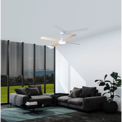 Eglo - LED loftventilator LED/20W/230V 3000/4000/5000K + fjernbetjening hvid