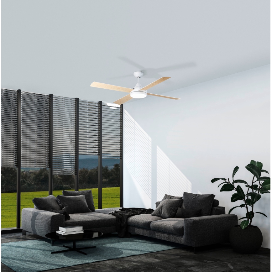 Eglo - LED loftventilator LED/20W/230V 3000/4000/5000K + fjernbetjening hvid
