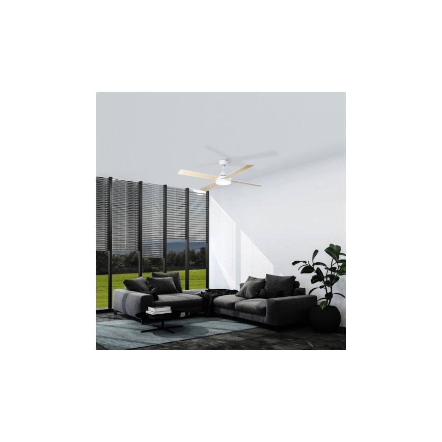 Eglo - LED loftventilator LED/20W/230V 3000/4000/5000K + fjernbetjening hvid